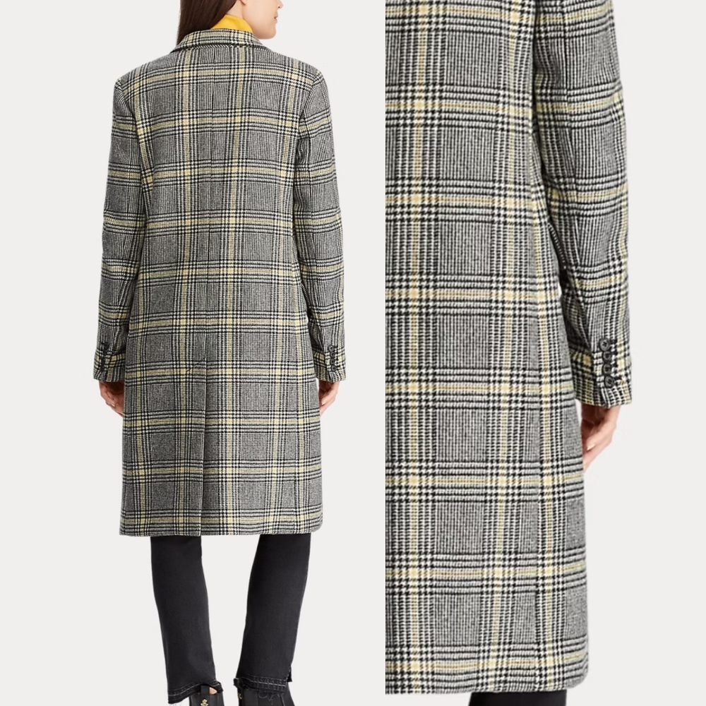 🔥Ralph Lauren | Wool-Blend Plaid Coat - Picture 10 of 15